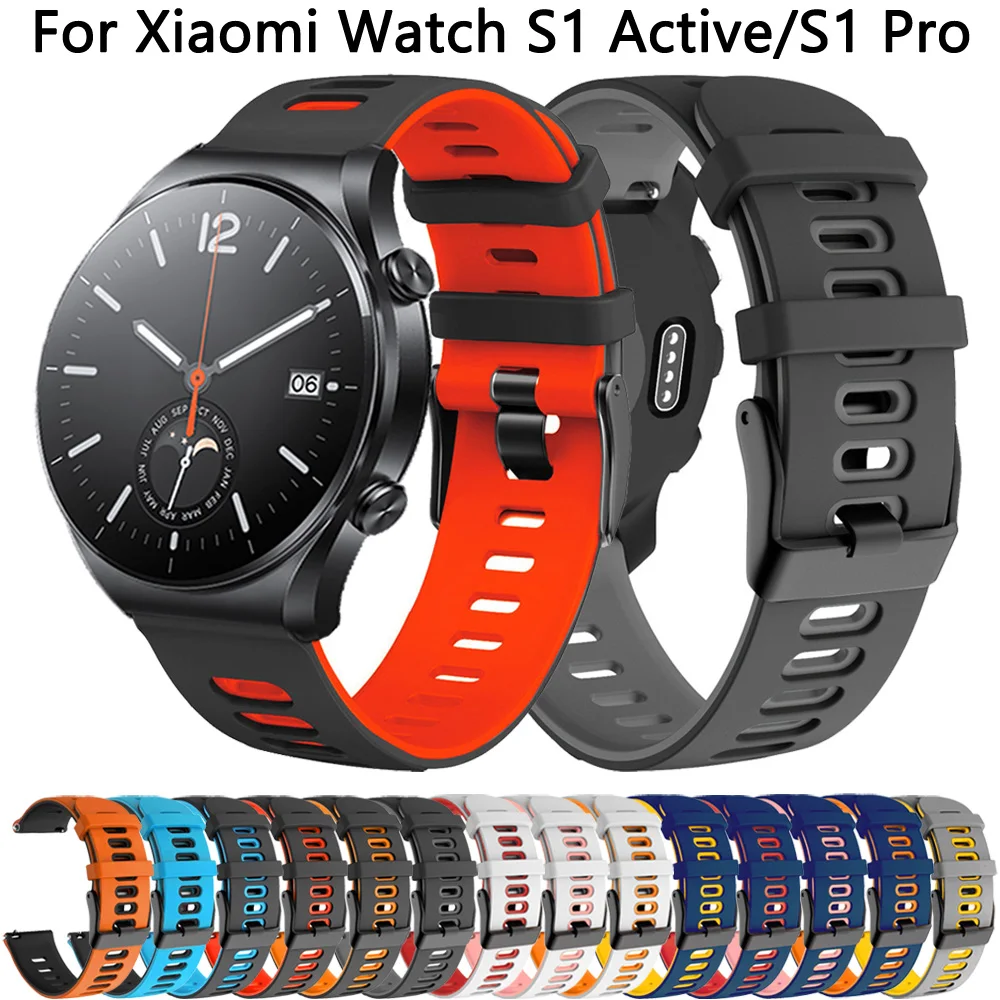 Bracelet en silicone pour Xiaomi MI Watch l\'s, Active Pro Band, 22mm, 46mm, 42mm, Document 2, Smart Watchband Correa