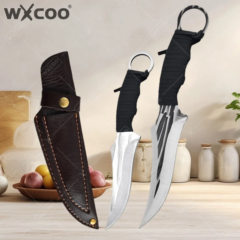 WXCOO Kitchen Knife Meat Fish Paring High Carbon Stainless Steel Boning Slicing Chef Butcher Multi