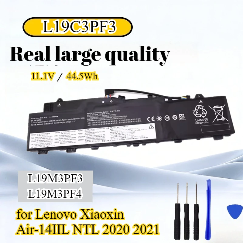 L19M3PF3 L19C3PF3 L19M3PF4 11.1V 44.5Wh Battery for Lenovo Xiaoxin Air-14IIL NTL 2020 2021 Internal Battery with Tools