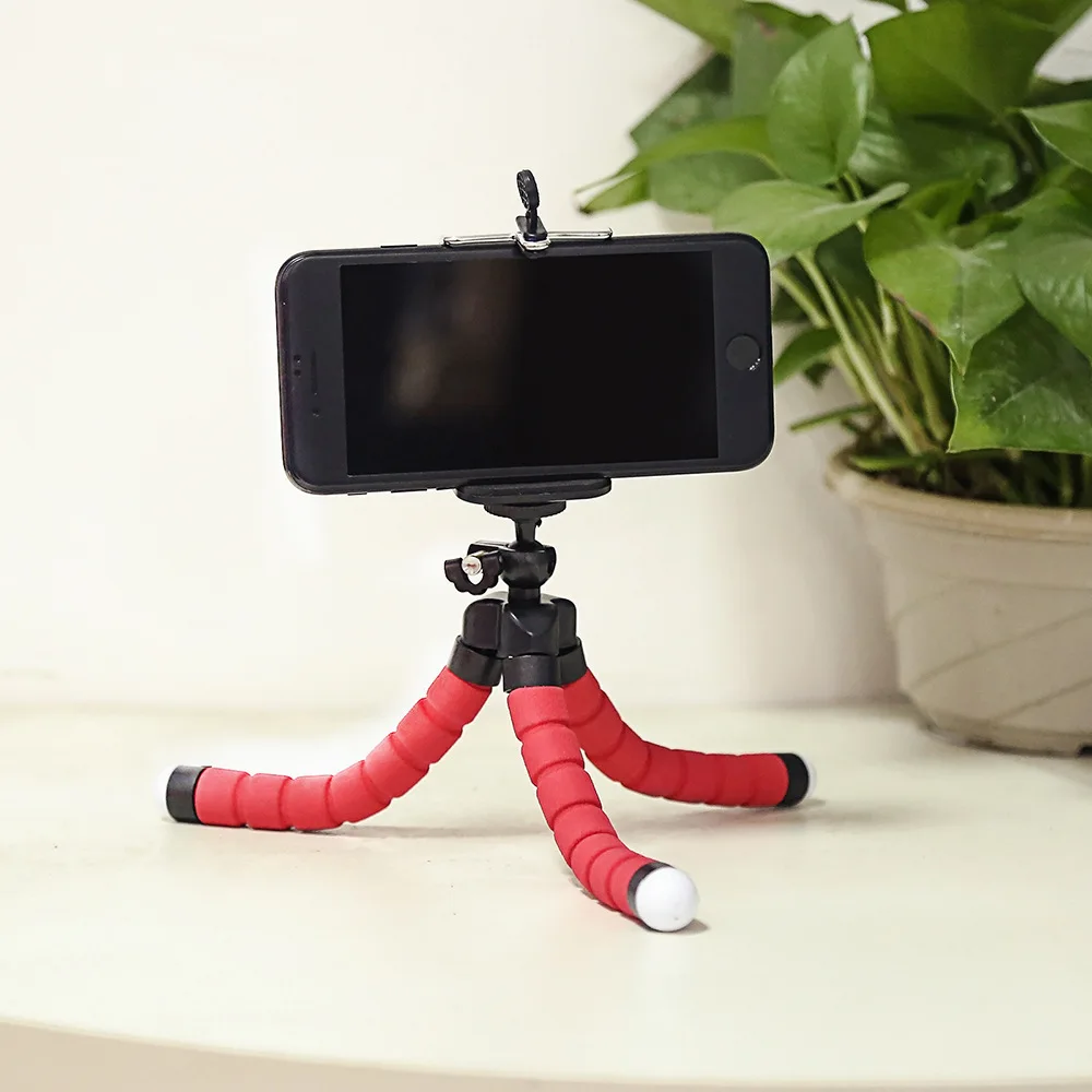 Sponge Octopus Tripod Stand for Live Streaming Lazy Deformation Mobile Phone Holder Portable Camera Tripod