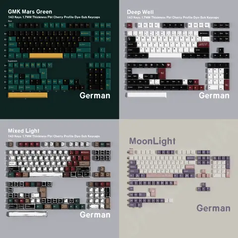 German Mechanical keyboard keycaps Cherry Profile PBT Big Set GMK Copy EVA 01 Sub Dye DE Keycaps For Mechanical Keyboard