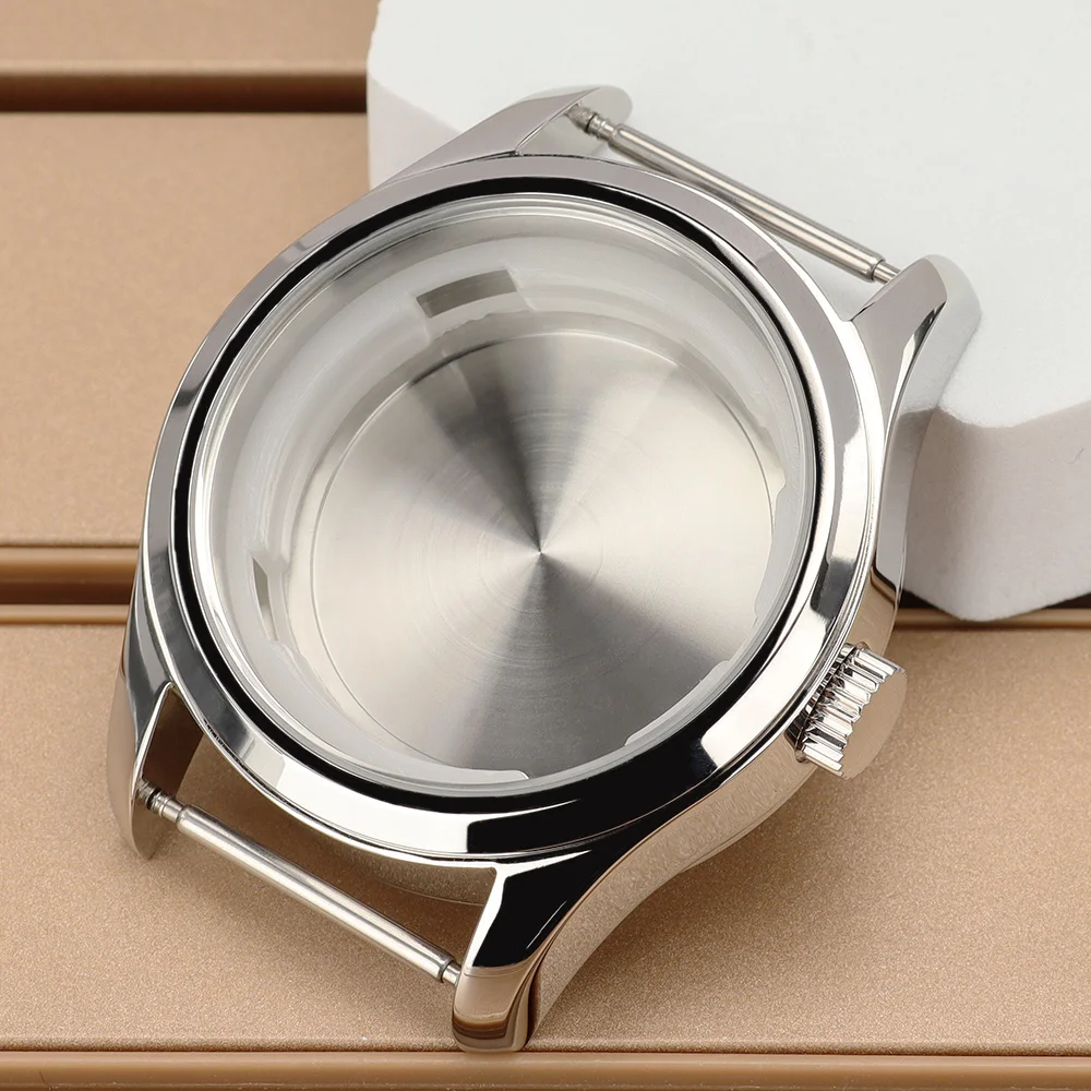 

Корпус для часов 42 мм NH35, серебристый, из нержавеющей стали, водонепроницаемый, для Seiko NH35, NH36, NH34, NH38, 4R36, запчасти для часов DIY, циферблат 34,5 мм