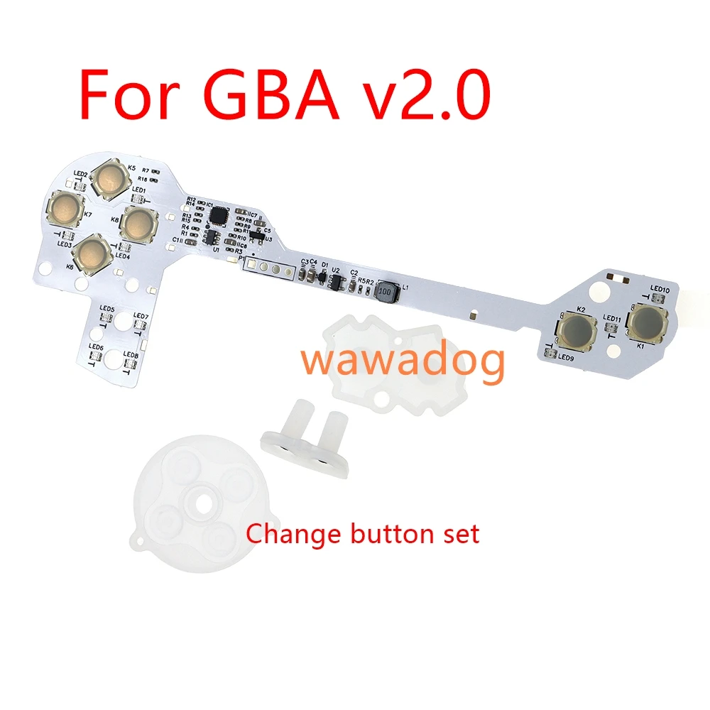 

1set Replacement For Gameboy Advance GBA v2.0 Tactile Buttons Change For GBA SP Film Button Mod kit