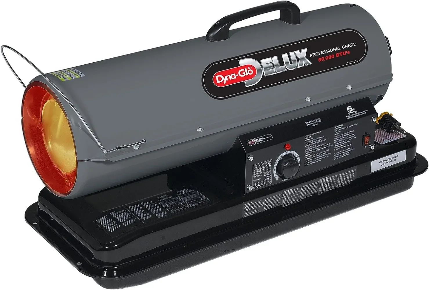 

Dyna-Glo Delux KFA80DGD Kerosene, 80K BTU Forced air Heater, 80,000