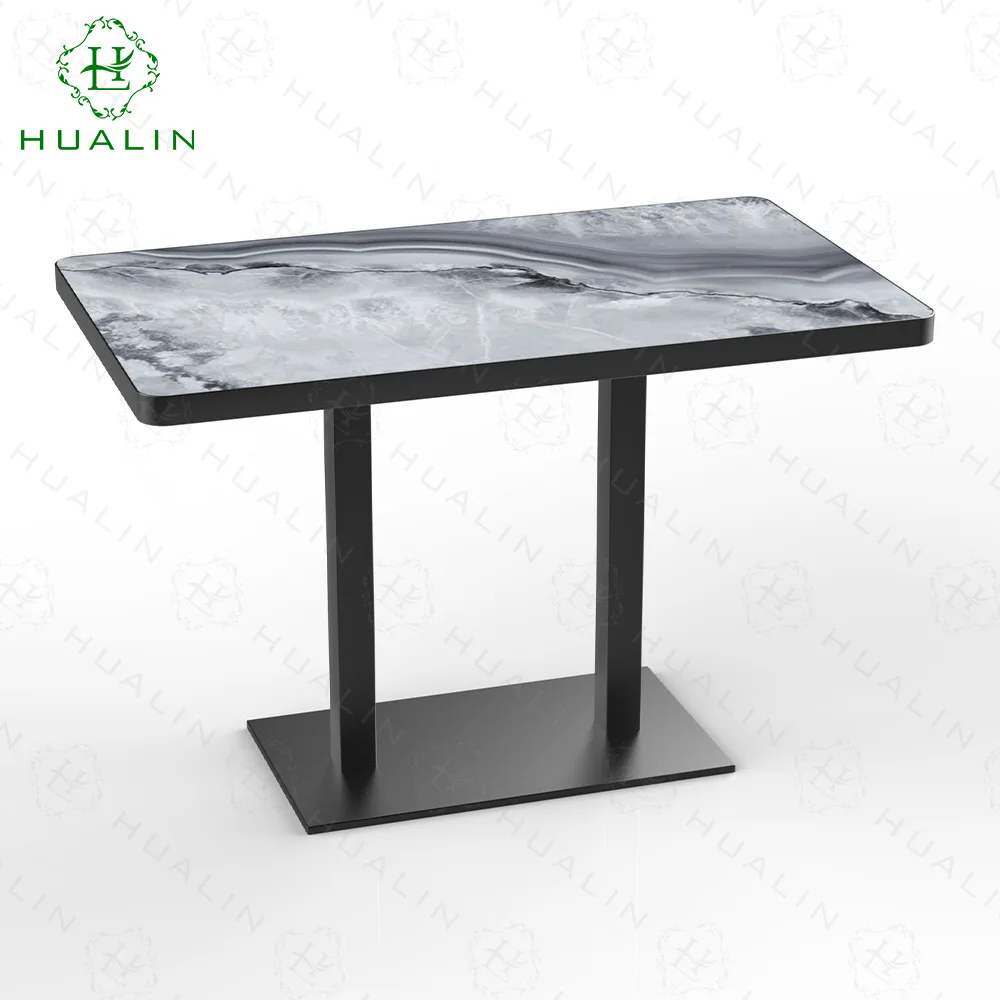 Anti-scalding easy to clean thickened rock slab rectangular star hotel special table villa light luxury natural luxury stone