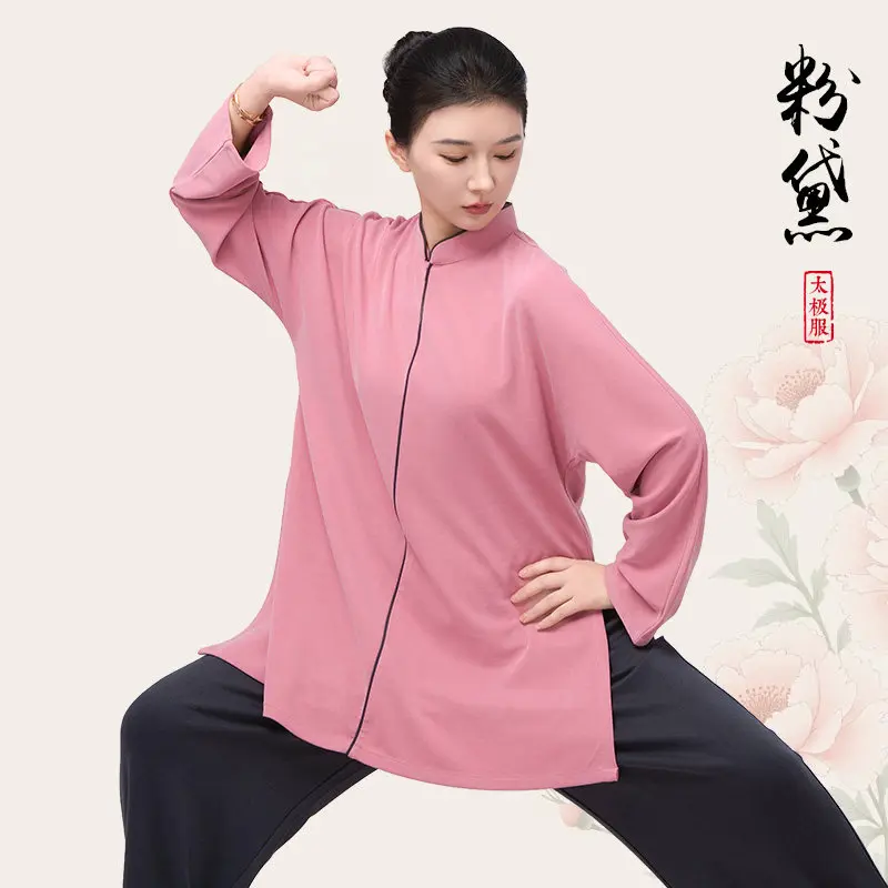 2026 New Women's and Men's High-end Tai Chi Uniform Autumn Winter Thickened Tai Chi Baduanjin Martial Arts Practice Leisure Dail