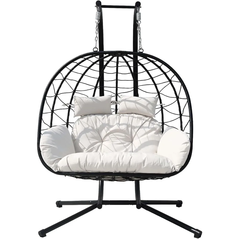 

Outdoor Hanging Egg Chair, Indoor Swing Chair , Suitable for Patio, Bedroom, Garden and Balcony, Outdoor Hammock Egg Chairs