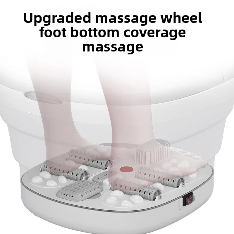 Fully Automatic Home Electric Foot Spa Foldable Constant Temperature Hot Compress Mugwort Portable Storage Bucket Massager