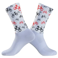 New Summer Anti Slip Seamless Breathable Cycling Socks Aero Bike Wearproof Road Socks