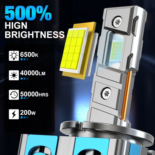 Imagen 2 del producto XSTORM D1S D3S bombillas LED para faros de coche D1R D2S D3R D4S luces Led Turbo 6000K 60000LM Kits de conversión HID Plug & Play de lámpara automática