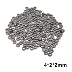 100pcs Small Ferrite 4*2*2mm Anti-interference Inductor Cores EMI Filter Ring Nickel Zinc through Flux 4x2x2 mm