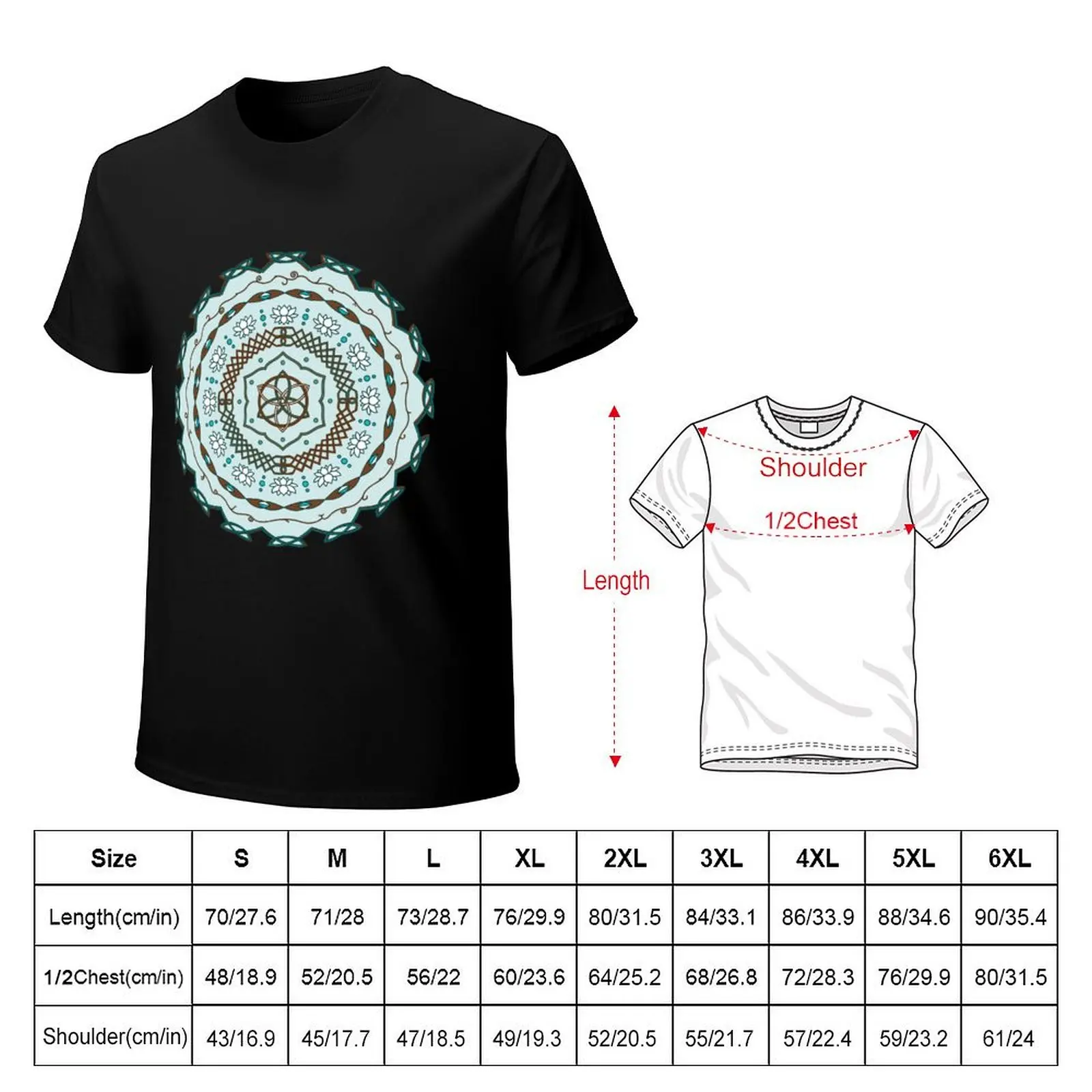 Lotus Weave T-Shirt designer shirts Blouse blue archive men t shirts