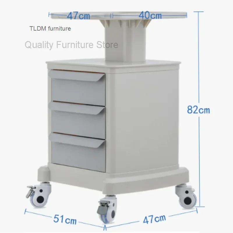 Mobiele Opslagkar Tandheelkundige Kliniek Schoonheid Instrument Trolley Beugel Tandheelkundige Scanner Kar Opslag Hulpkar Met Wielen