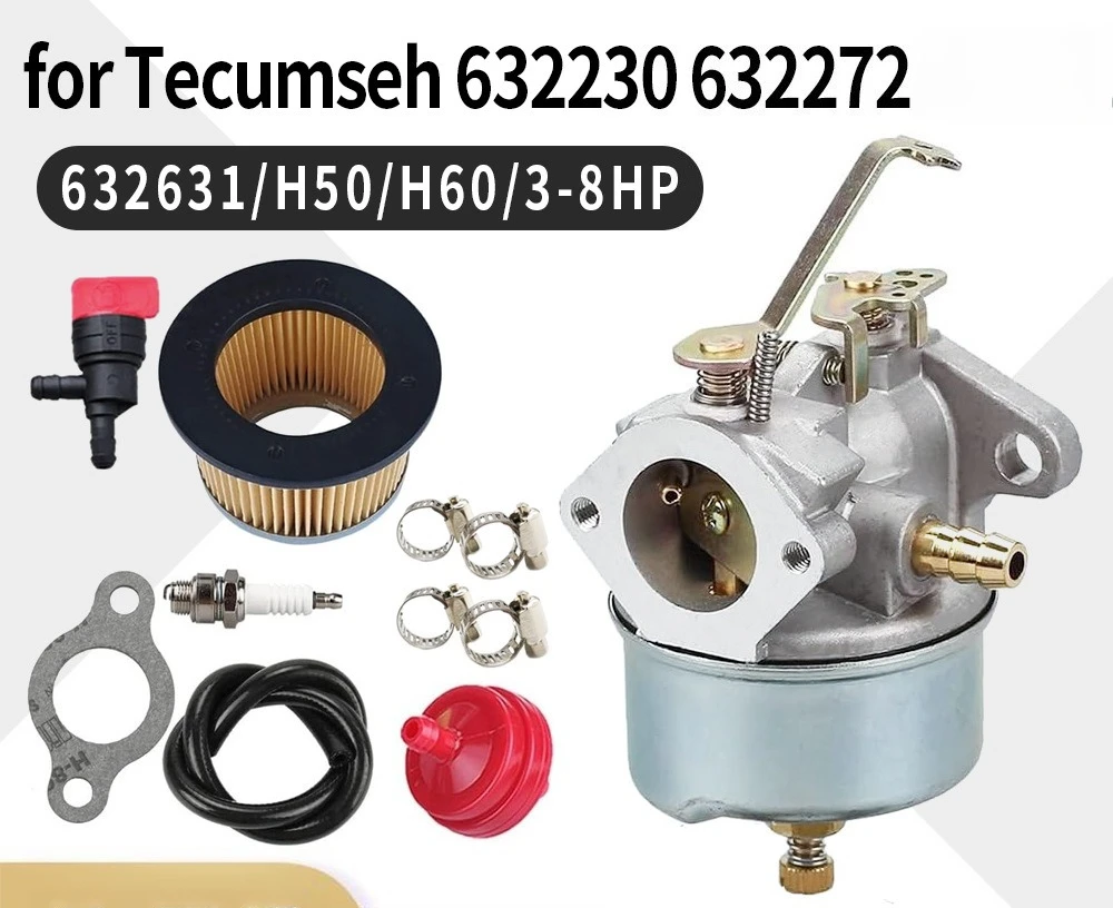 Carburatore Di Ricambio Per Spazzaneve Tecumseh 632230 632272 632631 H50 H60 3HP 4HP 5HP 6HP 8HP-image