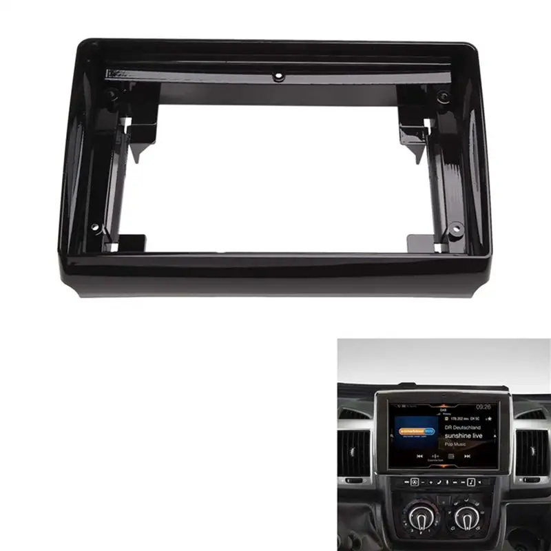 Durable-9 Inch Car Fascia Radio Panel For CITROEN Jumper, Relay / For Boxer / For FIAT Ducato 2011+ Dash Kit Facia Conso