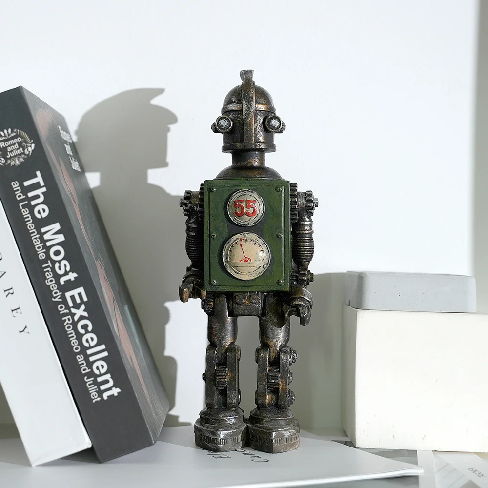 American retro robot model ornaments home living room TV cabinet wine cabinet window decorative ornaments crafts