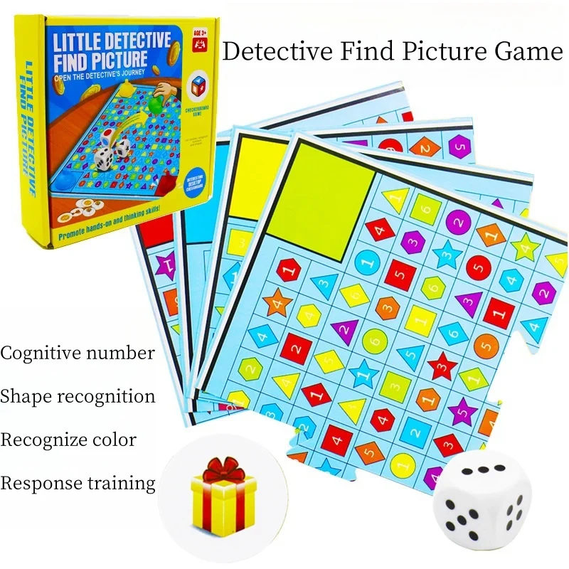 Montessori Puzzle Kolorowe Obrazki Rozwijające Zdolności Poznawcze Gra Planszowa na Stół do Treningu Myślenia i Rozróżniania dla Dzieci