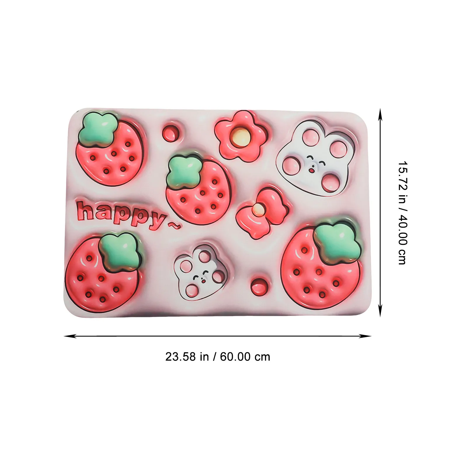 Absorbent Bathroom Floor Mat Non-Slip Quick-Dry Soft Texture High-Density Memory Foam Base Home Bathroom Decorative Rug Mat