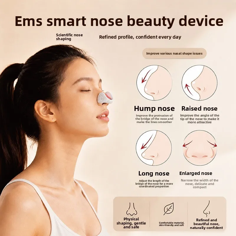 Color Light Pulse Micro‑Current Nose Corrector  Portable Electric Nose Lifting Clip for Nasal Contour Home Beauty Care