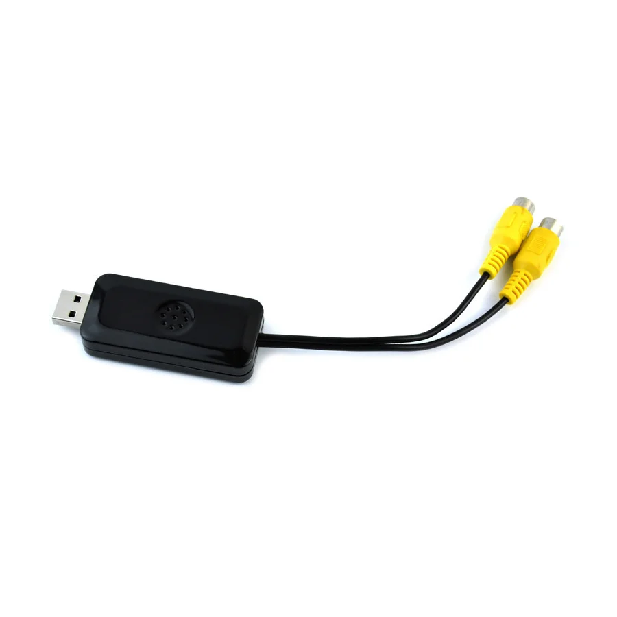 

USB To RCA Output Adapter Car Stereo Video Out Box Adapter Headrest Function For Multimedia Video Player