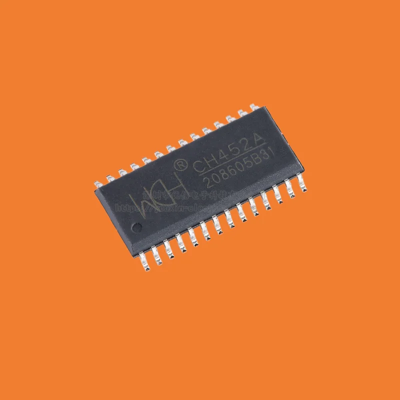 10pcs./Original genuine CH452A SOP-28 digital tube driver and keyboard control chip