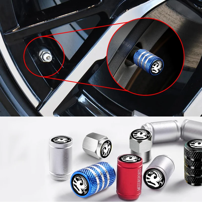 4/5PCS Car Wheel Tire Valve Stem Caps Cover For Vauxhall VXR Astra Tigra Zafira Vectra Signum Meriva Corsa Monaro Accessories