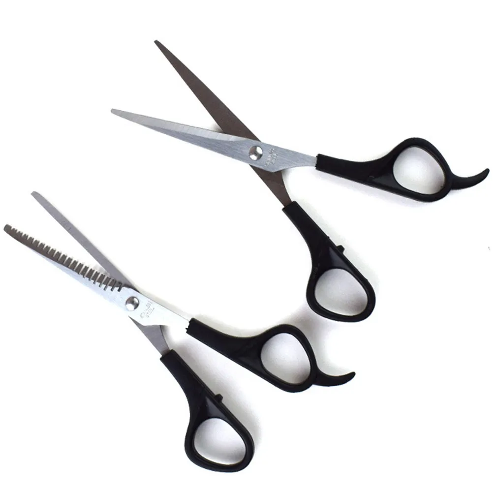 

4Pcs Premium Rustproof Hair Cutting Scissors Straight Thinning Shears for DIY Bangs Trimming Family Pet Barber Use Hair Salon