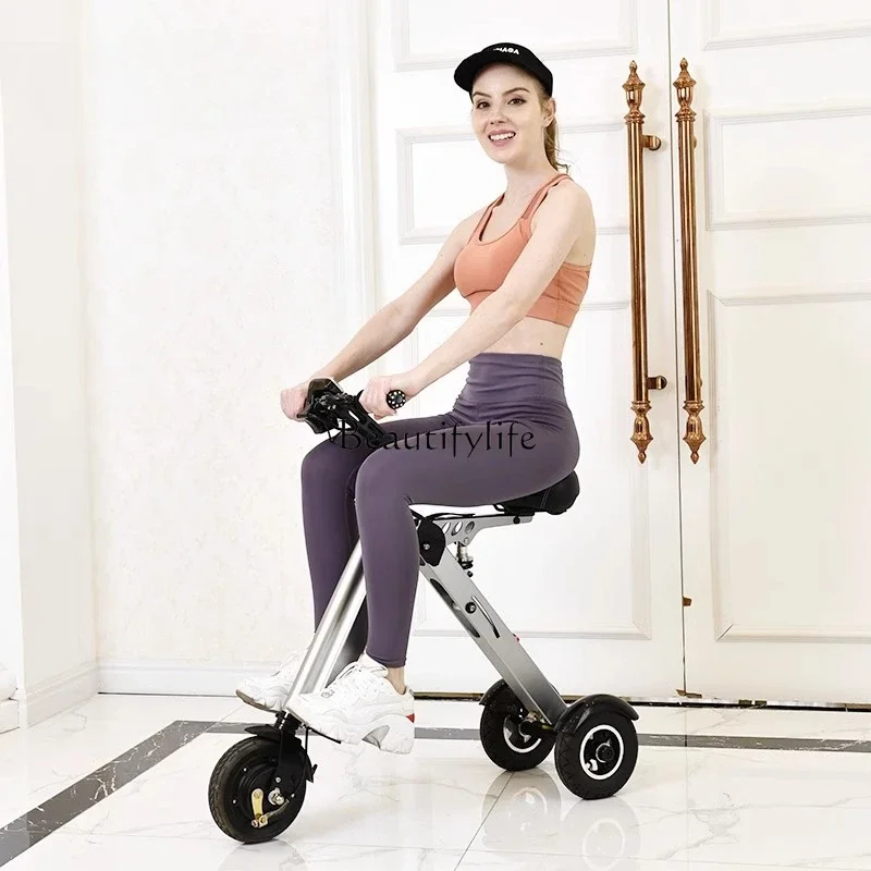 

FG52*Mini folding electric car adult three-wheeled electric small balance ultra-light portable battery car