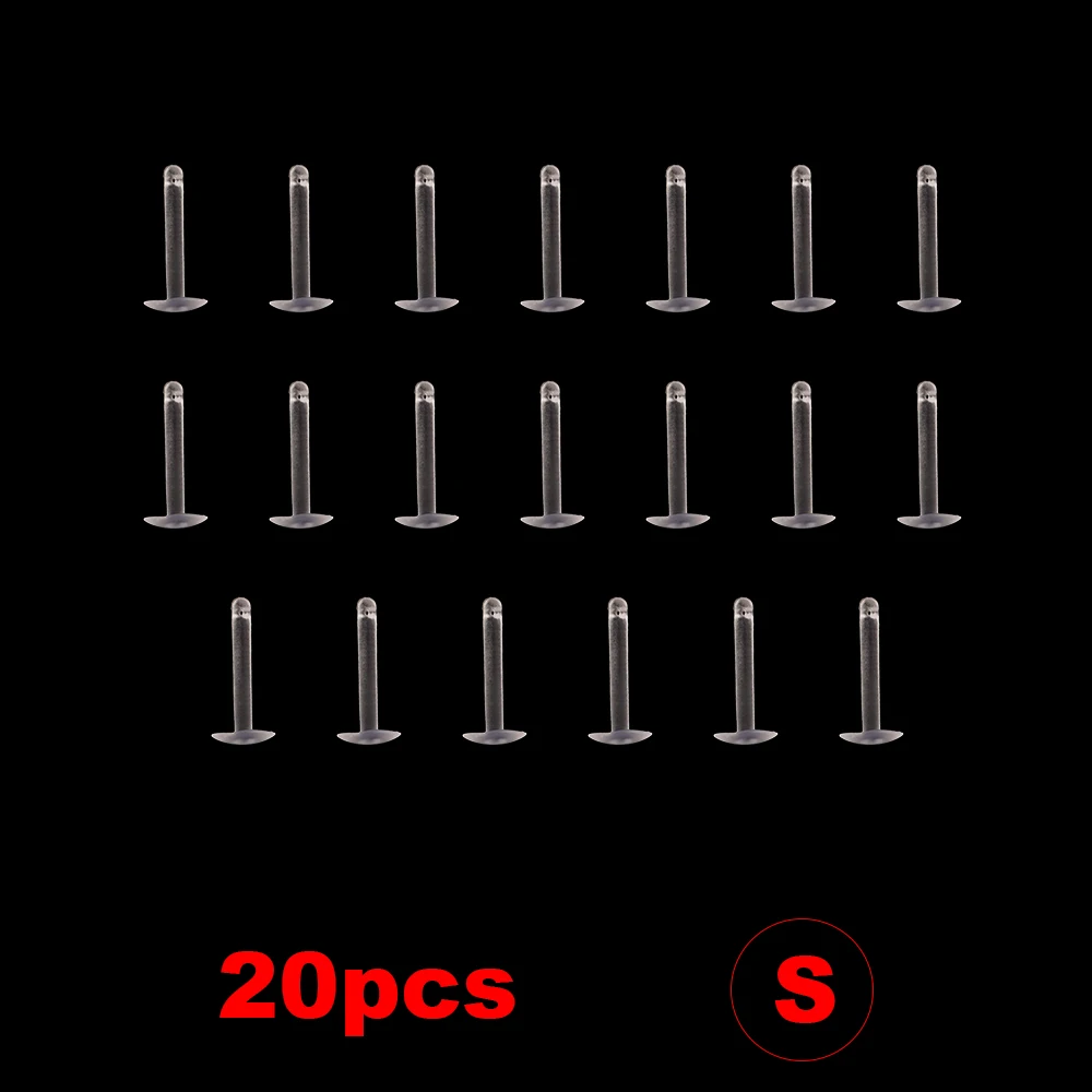 Hirisi AH171 20 Stuks Karpervisserij Aas Stoppers Transparante Luncheon Meat Aas Stoppers Haak Accessoires Terminal Karpervisserij Tackle