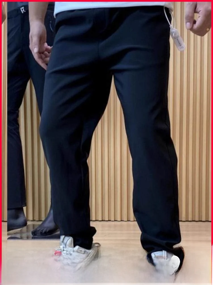 

Outdoor Men's Casual Elastic Hiking Pants All-Season Warm Windproof Wear-resistant Faionable Straight Leg Pants