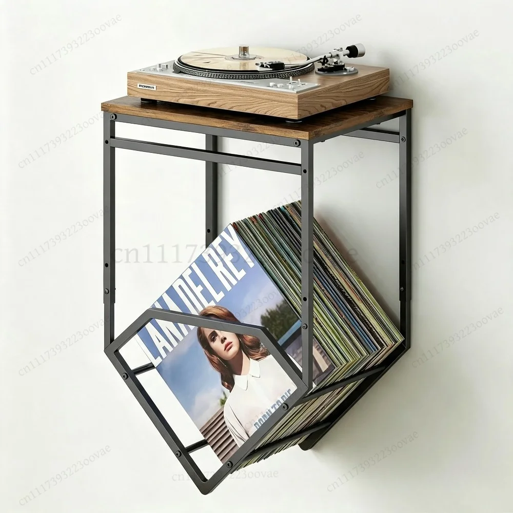 Df Wall-Mounted Vinyl Record Rack Bracket CD Storage Holder for Record Player, Replacement Parts
