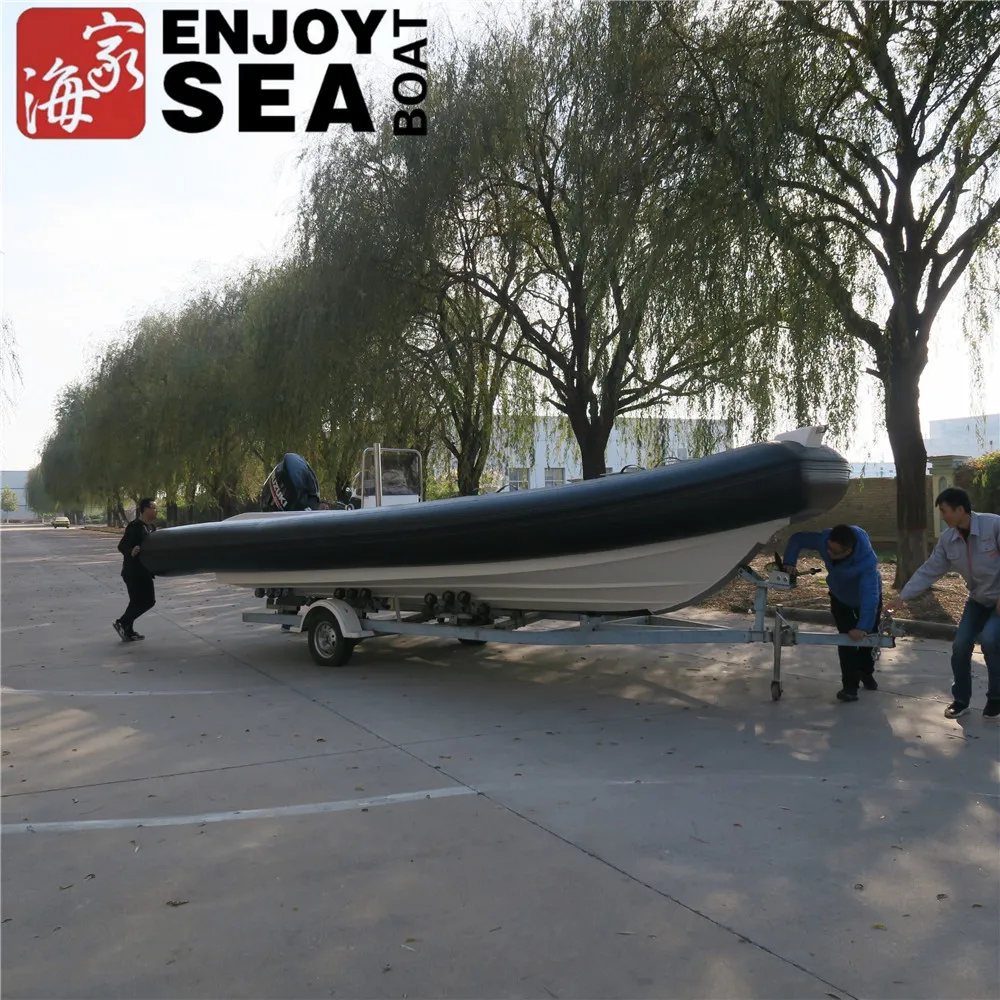 0.9mm PVC Sea Assault Inflatable Speed Boat, Aluminum Floor Stable Power Component For Offshore Fishing Sport