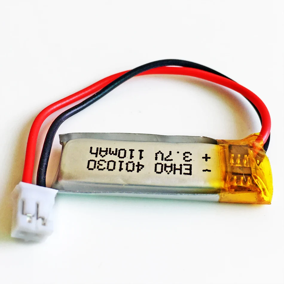 3.7V 110mAh litowo-polimerowa LiPo akumulator JST PH 2.0mm 2pin wtyk 401030 do Mp3 GPS PSP słuchawki z Bluetooth zestaw słuchawkowy