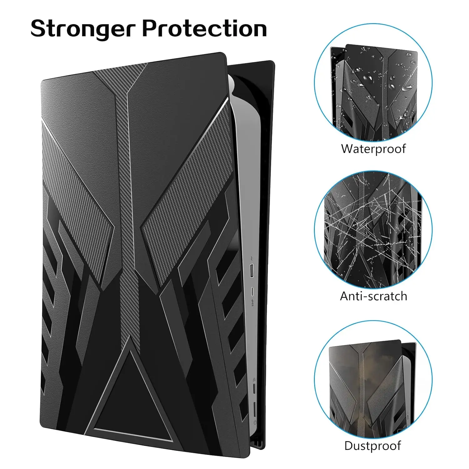 PS5 Plates Hard Shockproof Cover PS5 Skins Shell Panels For Playstation 5 Disc Edition Console Anti-Scratch Dustproof Faceplates