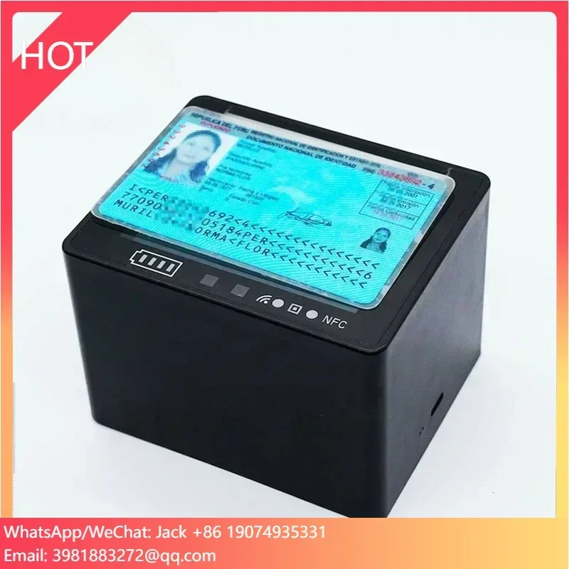 ID Card and Passport Desktop Table Machine Readable Zone (MRZ) OCR Reader