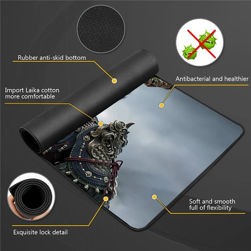 Game Black Myth Wukong Monkey Anime Mousepad Office Small Large PC Computer Keyboard Mouse Game Rubber Anti-Slip Mice Mat Big