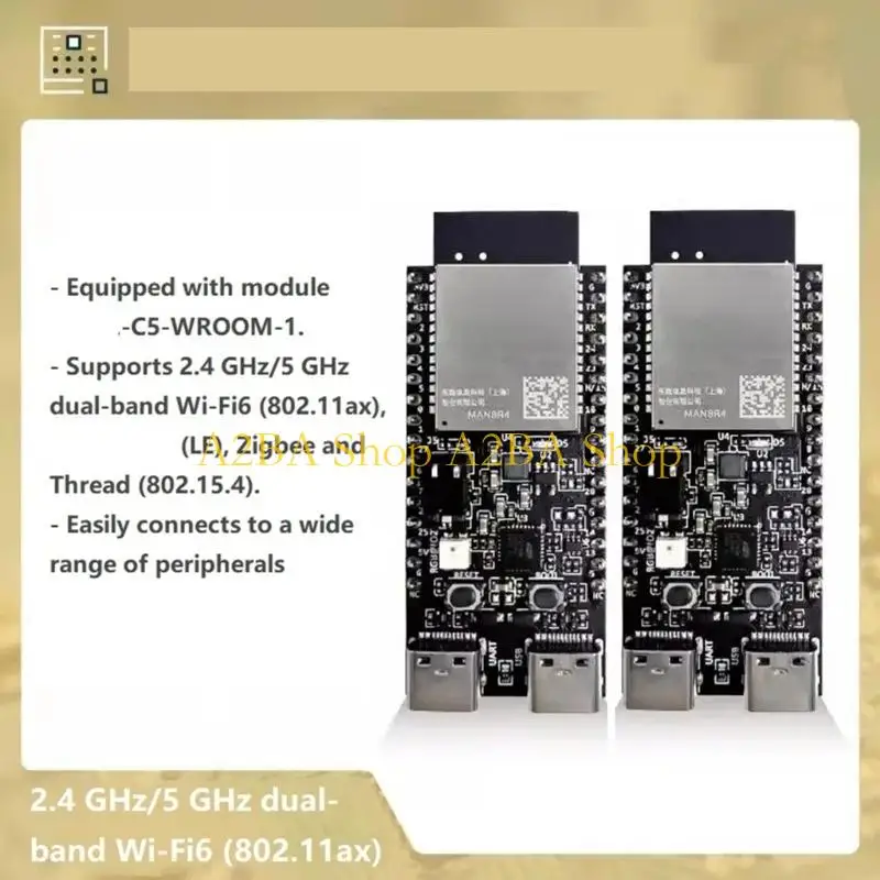 

Плата разработки A2BA C5 с поддержкой Wi-Fi 6 и 5.0 для быстрой передачи данных и стабильного подключения