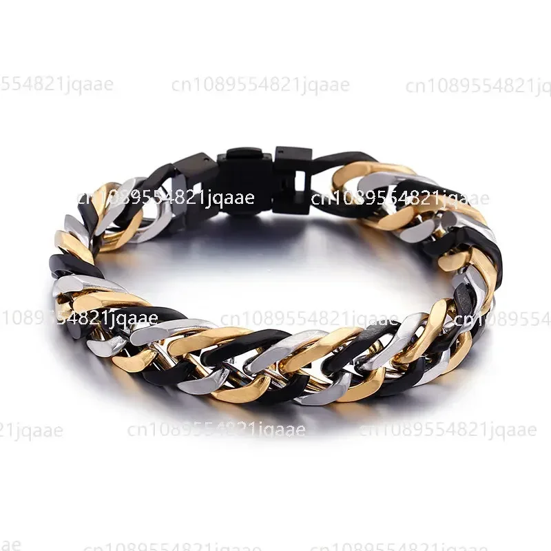 2024 New Original Customization Titanium Steel Characteristic Bracelet Trend Retro Ins Simple Couple Colored Wrist Accessory