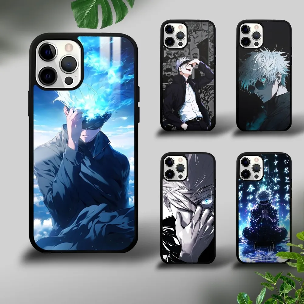 Jujutsu Kaisen G-Gojo S-Satoru Phone Case For iPhone 16 15 14 13 12 11 Pro Xs Max Mini Plus Celulares Hard Funda