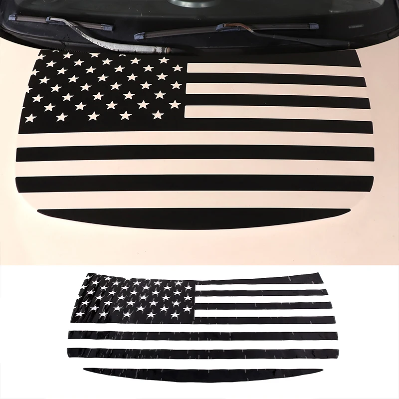 

For Kia Soul 2010-2013 PVC Black Car Front Engine Hood Decorative Sticker Car Exterior Decoration Modification Accessories