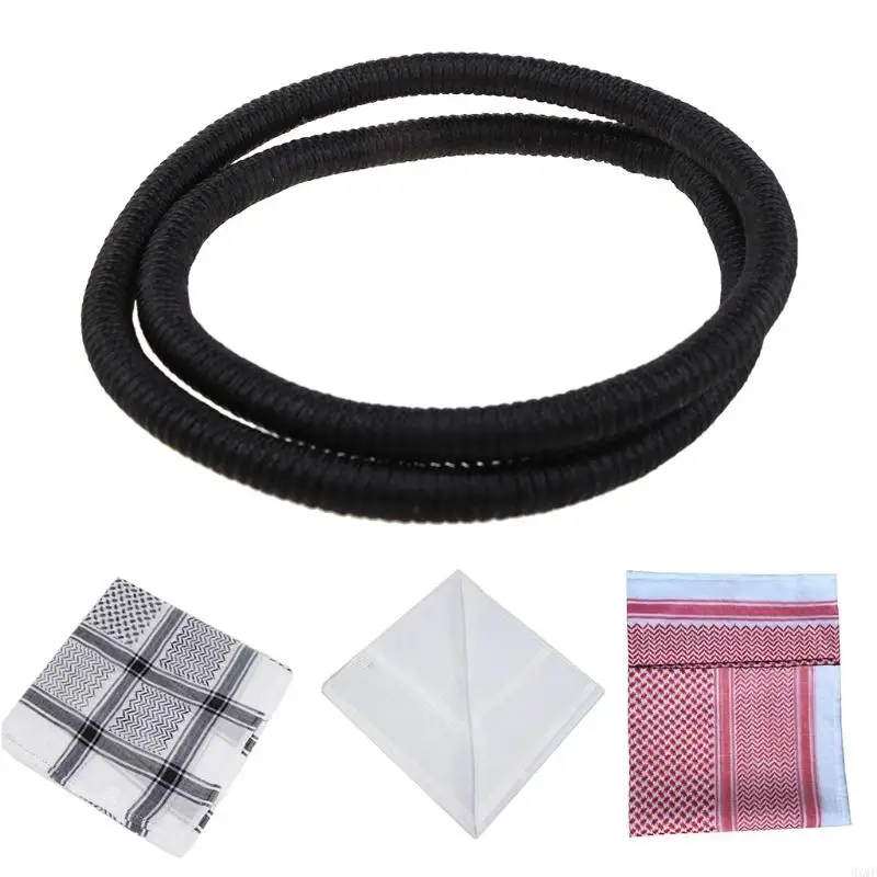 

MXMF Headscarf Muslim Shawl Desert Keffiyeh Arabic Plaid Neck Scarf Wrap Headwear