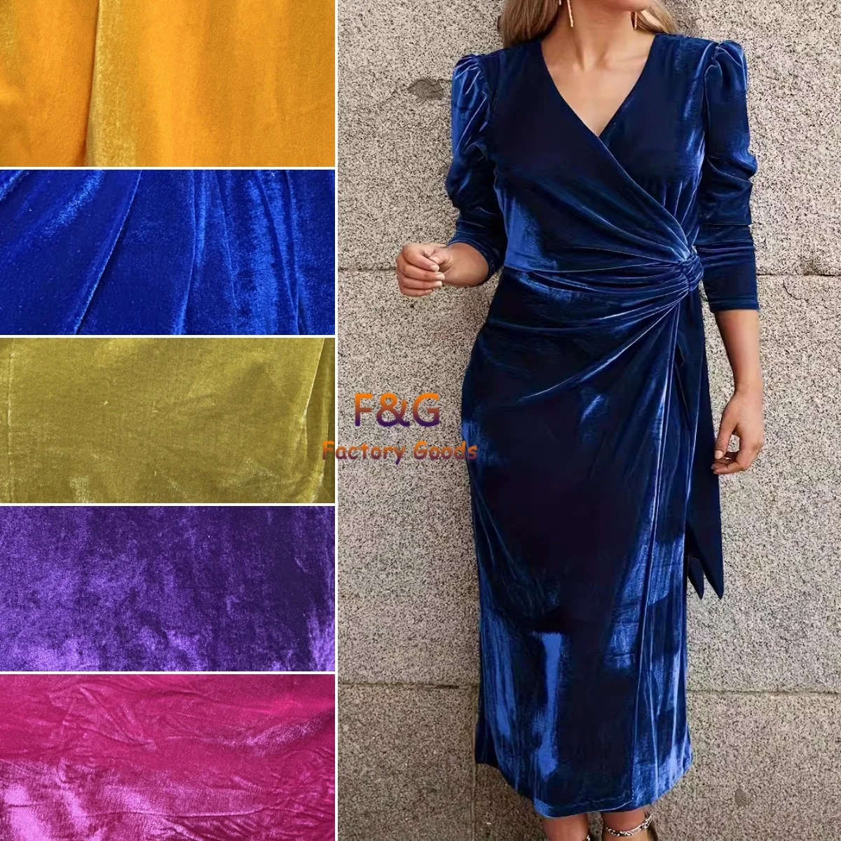 

Гладкая и эластичная золотая бархатная плоская ткань, уток, трикотажная ткань, швейная одежда, шапка, наволочка «сделай сам», домашний текстиль, ткань