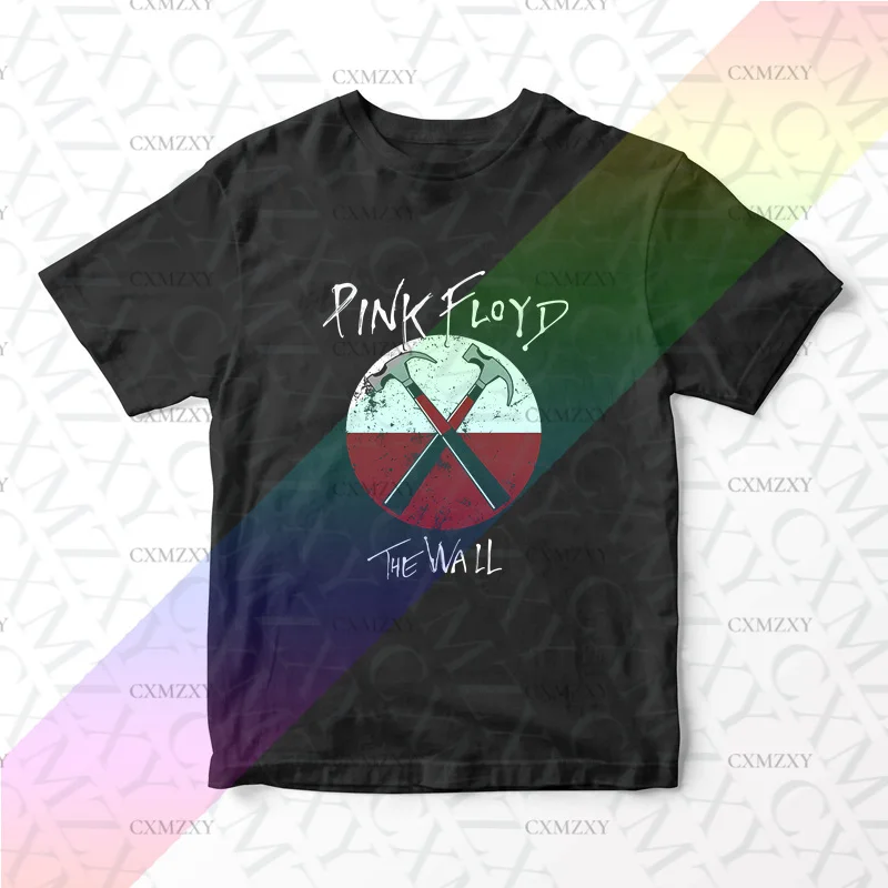 

2026 Men T Shirt Casual Pinks The Wall Floy T-shirt Graphic Summer Short Sleeves 100% Cotton S-3XL Cool Tee