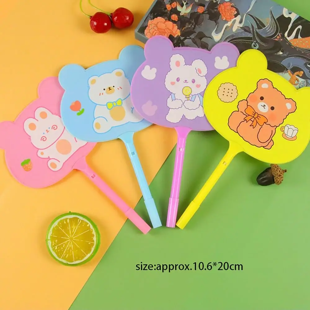 0.5mm Ballpoint Pen Durable Cartoon Print Quick Drying Writing Tool Fan Stationery Set Sign Pen Students Gift