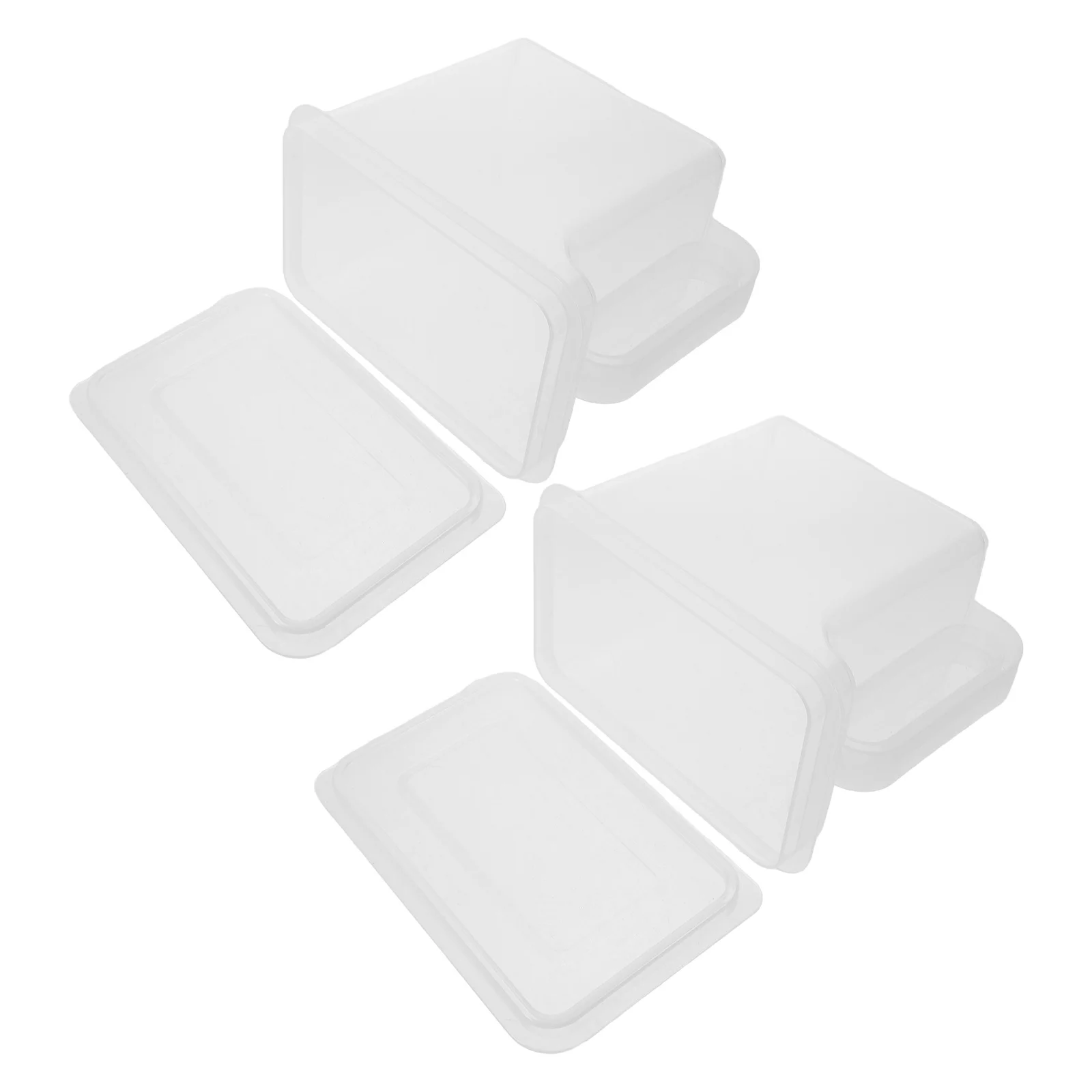 

2pcs Transparent Storage Box Clear Food Containers With Lids Airtight Kitchen Pantry Organizer - Grain Rice Flour Spice