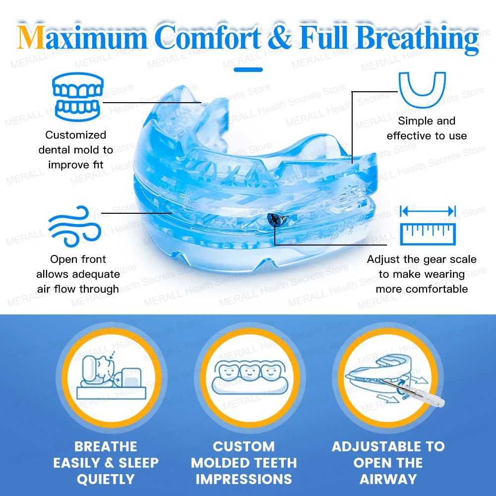 

Настраиваемый капа-фиксатор от храпа и бруксизма, устройство для улучшения сна