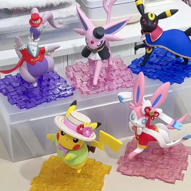 

New Original Pokemon Unite G8 Model Pikachu Sylveon Umbreon Espeon Goodra Genuine Designer Doll Action Figures Toys Ornaments