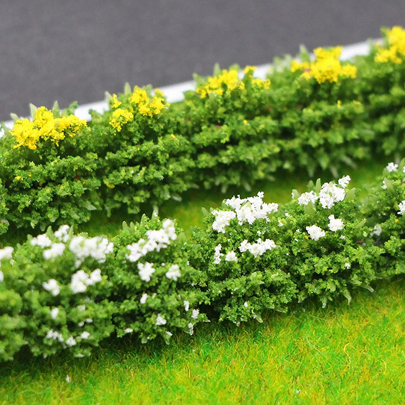 1/3Pcs 1:12 Dollhouse Miniature Shrub Strip Plant Ornament Greenbelt Garden Decor Toy Doll House Accessories