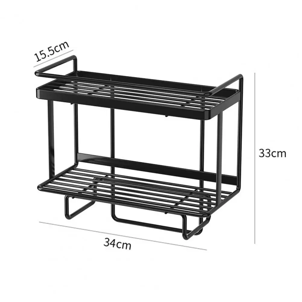 Above Toilet Storage Rack Bathroom Storage Rack Over-the-toilet Storage Rack with Drainage Punch-free Kitchen Stand Anti-slip