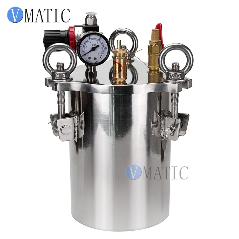 Free Shipping VMATIC Glue Dispensing Equipment Accurate Automatic Glue Machine With 2pcs 5L Pressure Tank Valve